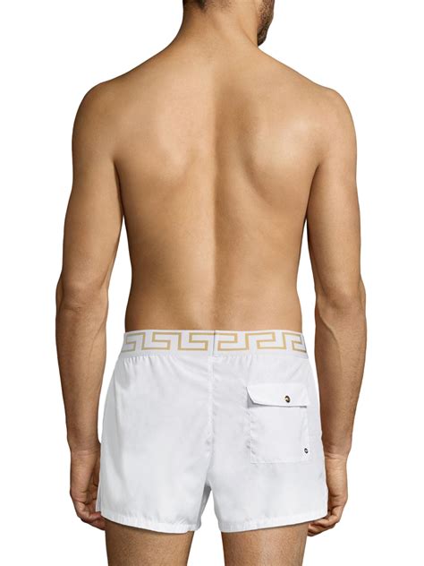 costume bianco versace|versace swim trunks for men.